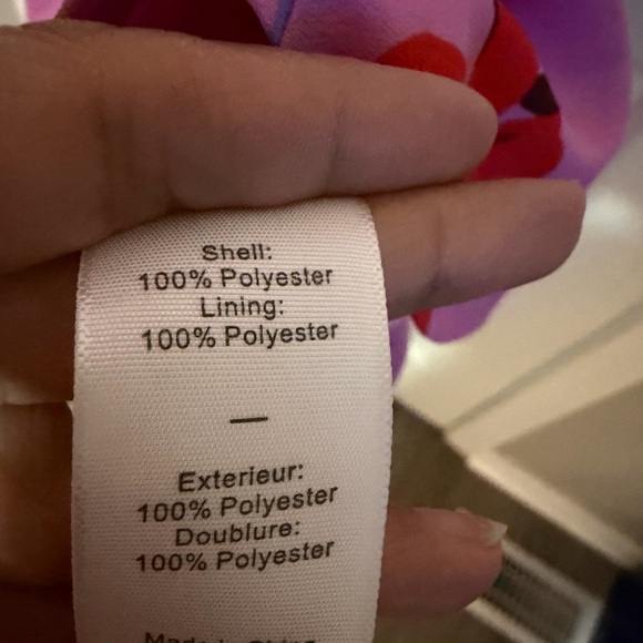 Likely Pink Floral One Shoulder Ruffle Mini Dress Size 4 NWT - Picture 4 of 4